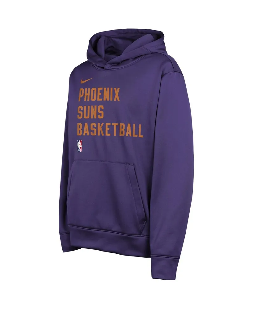 Big Boys Nike Purple Phoenix Suns Spotlight Performance Pullover Hoodie