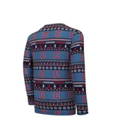 Men's Concepts Sport Navy Cleveland Guardians Knit Ugly Sweater Long Sleeve Top and Pants Set