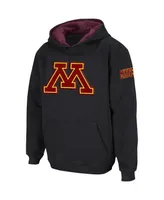 Big Boys Colosseum Black Minnesota Golden Gophers Big Logo Pullover Hoodie