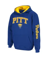 Big Boys Colosseum Royal Pitt Panthers 2-Hit Pullover Hoodie