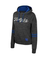 Women's Colosseum Charcoal Kentucky Wildcats Catherine Speckle Pullover Hoodie