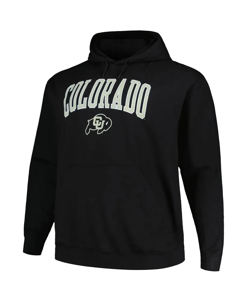 Men's Profile Black Colorado Buffaloes Big and Tall Arch Over Logo Pullover Hoodie