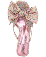 Circus Ny by Sam Edelman Women's Natalina Bow Kitten-Heel Dress Sandals