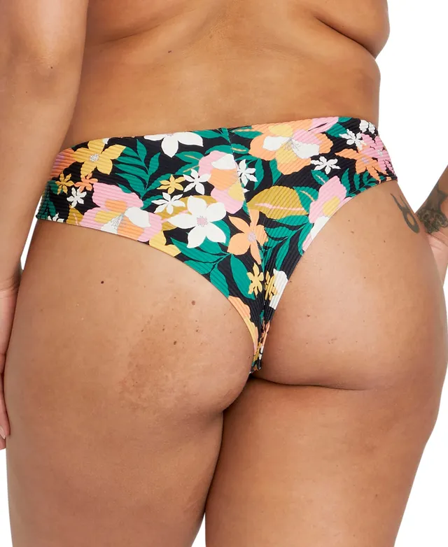 Aéropostale Ribbed V-Front Cheeky Bikini Bottom