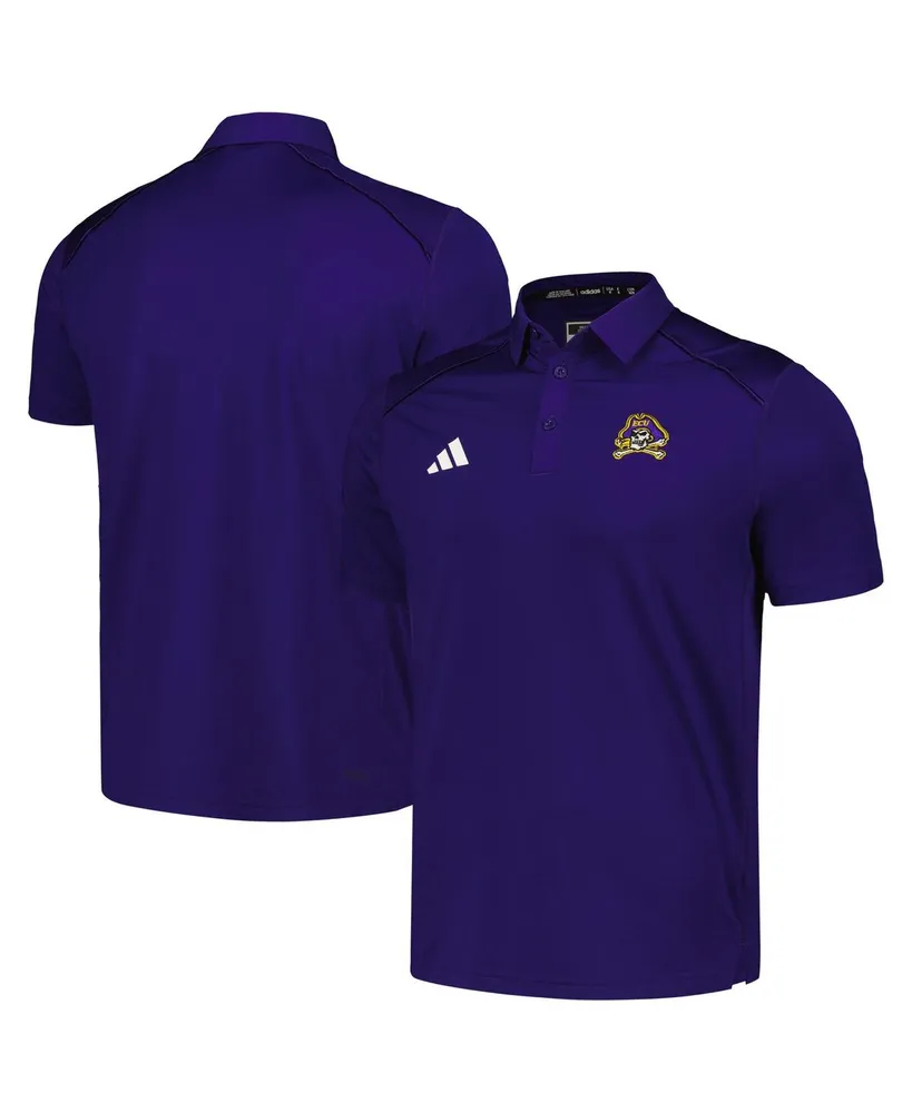 Men's adidas Purple Ecu Pirates Classic Aeroready Polo Shirt