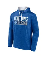 Men's Fanatics Heather Blue Tampa Bay Lightning Close Shave Pullover Hoodie