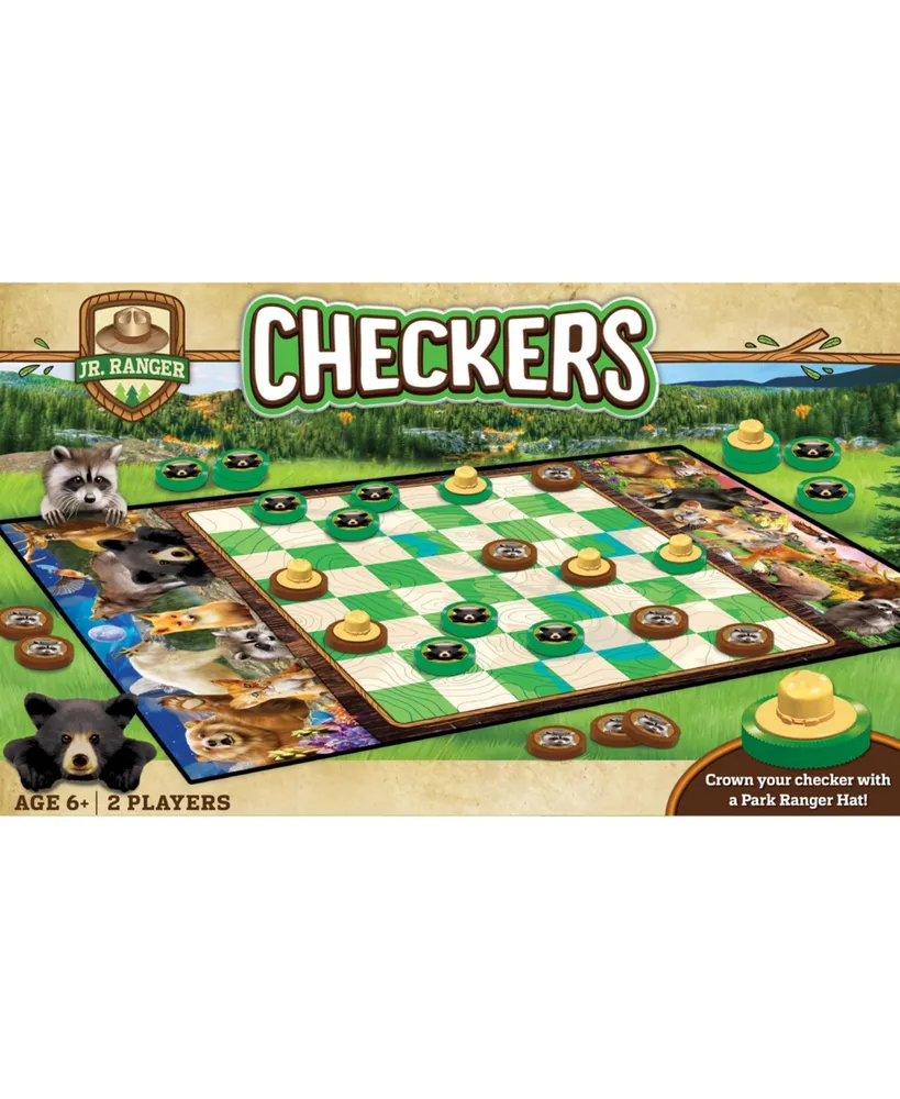 Masterpieces Jr. Ranger Checkers Board Game Board Game