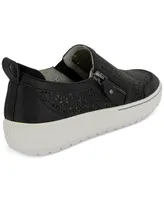 Jambu Women's July Wide Slip- On Zip Sneakers