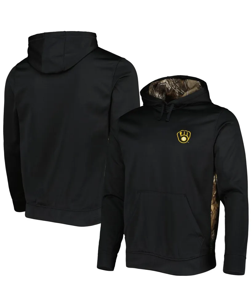 Men's Dunbrooke Black, Camo Milwaukee Brewers Ranger Pullover Hoodie