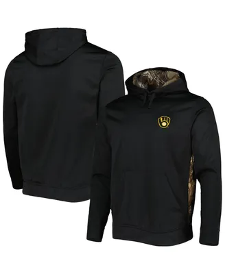 Men's Dunbrooke Black, Camo Milwaukee Brewers Ranger Pullover Hoodie