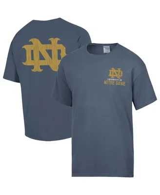 Men's Comfortwash Steel Distressed Notre Dame Fighting Irish Vintage-Like Logo T-shirt