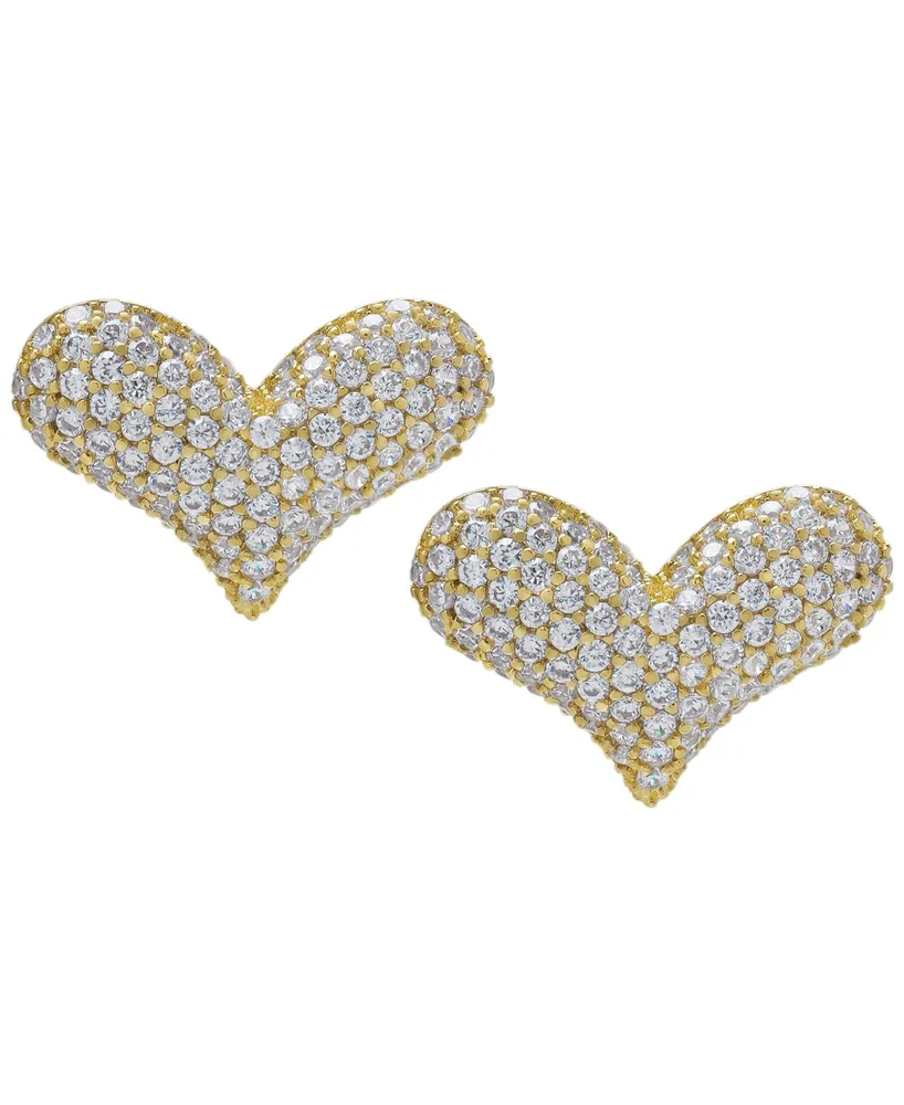 Macy's Cubic Zirconia Heart Stud Earring