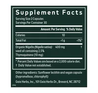 Gaia Herbs Black Seed Oil - Cold-Pressed Capsules for Lung, Respiratory, and Antioxidant Support - With Organic Nigella Seed Oil - Herbal Supplement