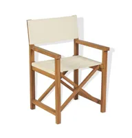 Folding Director's Chair Solid Teak Wood