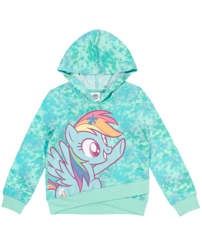 My Little Pony Rainbow Dash Girls French Terry Pullover Crossover