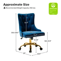 Adelaida Contemporary Task Chair with Tufted Back
