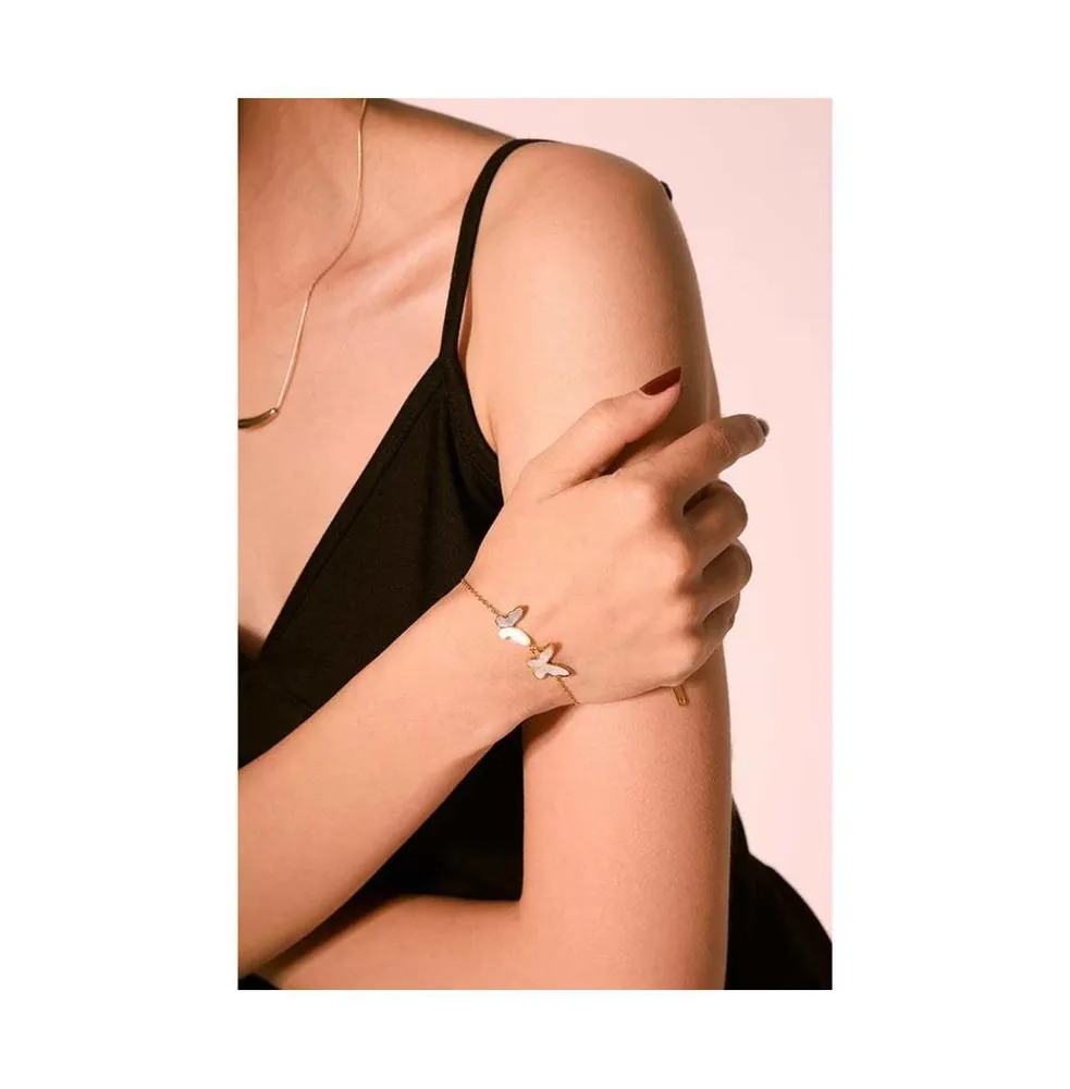 Butterfly Bracelet with Sea Shell Inlay Bracelet for Women