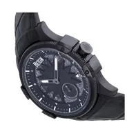 Reign Men Solstice Automatic Semi-Skeleton Leather Strap Watch