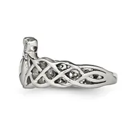 Chisel Stainless Steel Polished Claddagh Ring