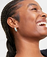 On 34th Small Pave-Front Hoop Earrings, 0.7", Created for Macy's