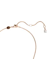 Swarovski Rose Gold-Tone Mesmera Mixed Cuts Bangle Bracelet & Pendant Necklace Set, 15" + 2-3/4" extender