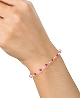 Emerald (2-1/8 ct. t.w.) & Diamond (1/2 Bracelet 14k Gold (Also Ruby Sapphire)