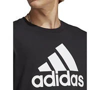 adidas Men's Basic Badge of Sport Long-Sleeve Crewneck T-Shirt