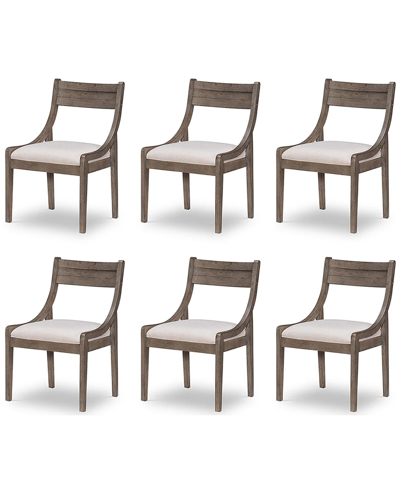 Greystone Ii Sling Back Side Chair 6pc Set