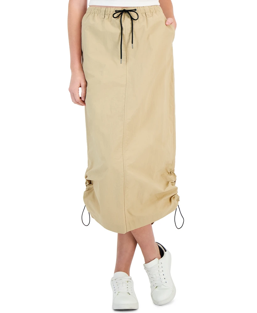 Tinseltown Juniors' Parachute Maxi Skirt