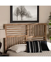 Baxton Studio Adler Modern and Contemporary Transitional King Size Finished Wood Headboard