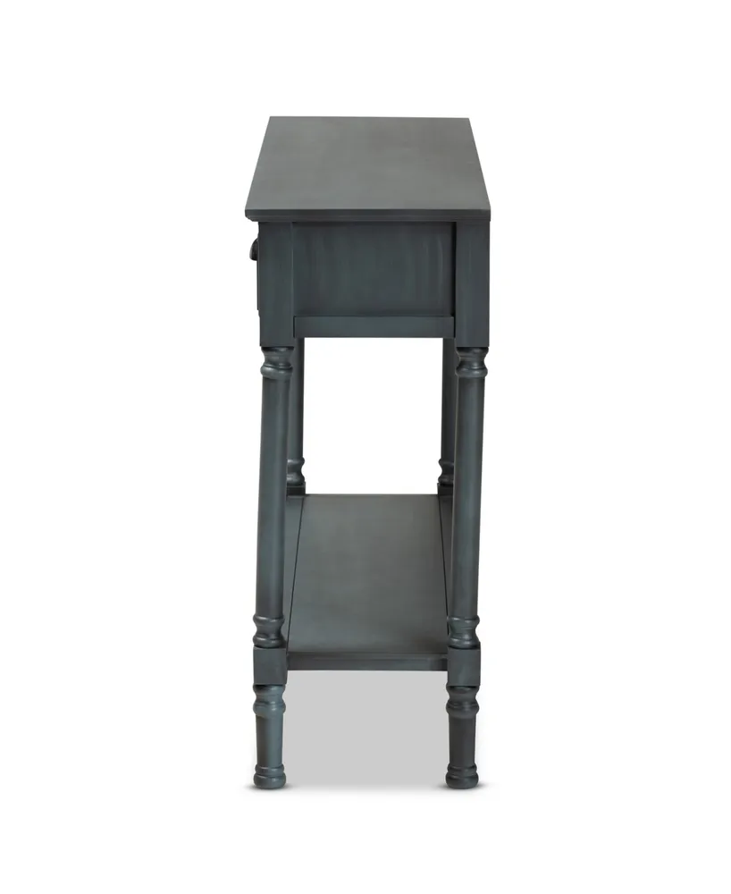 Baxton Studio Garvey French Provincial Finished Wood 3-Drawer Entryway Console Table