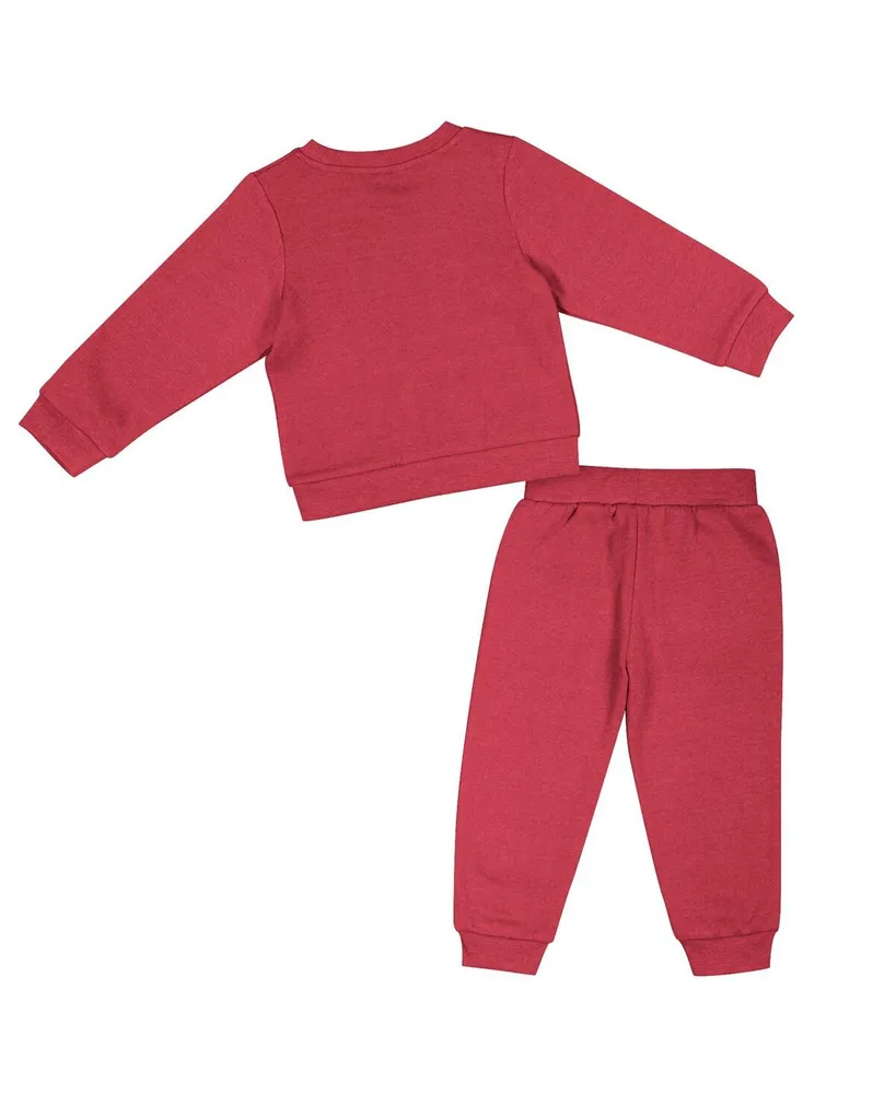 Girls Toddler Colosseum Crimson Alabama Crimson Tide Flower Power Fleece Pullover Sweatshirt & Pants