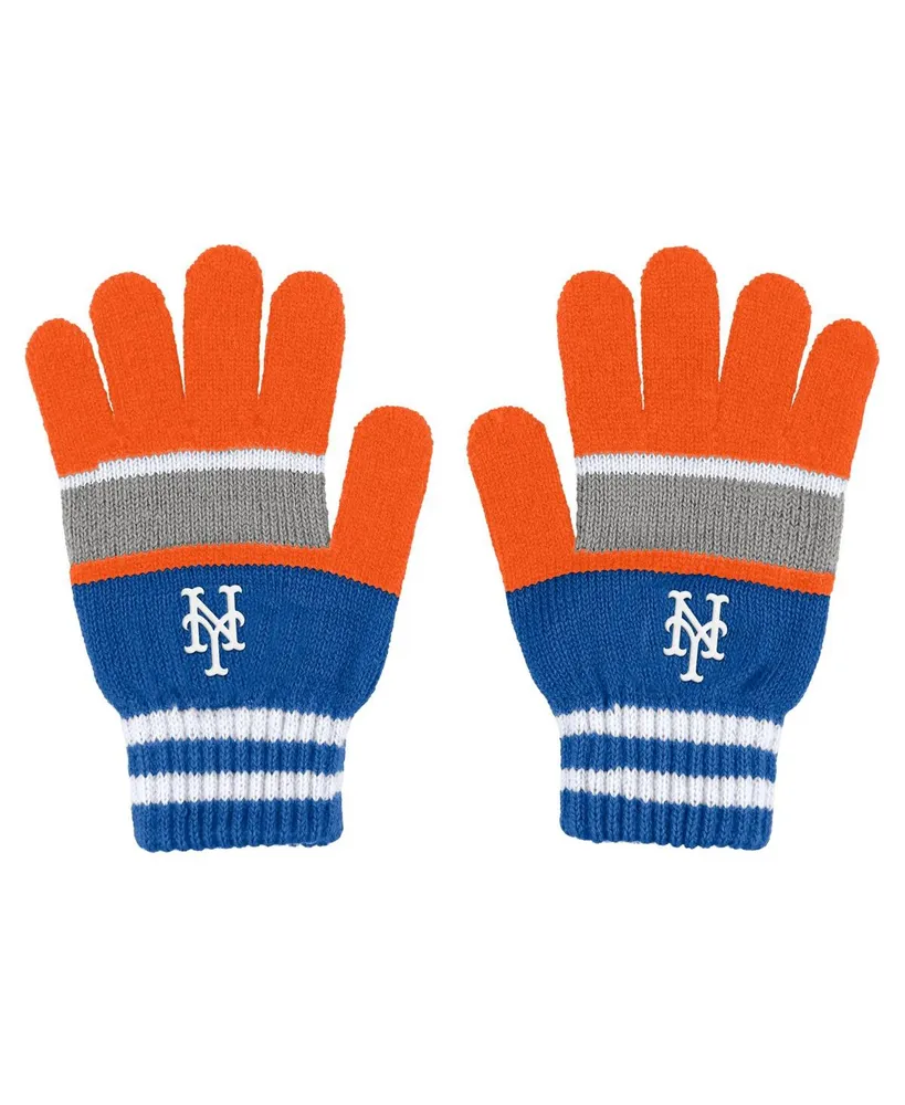 Women's Wear by Erin Andrews New York Mets Stripe Glove and Scarf Set