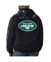 Men's Starter Black New York Jets Thursday Night Gridiron Full-Zip Hoodie Jacket