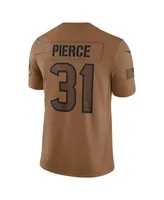 Men's Nike Dameon Pierce Brown Distressed Houston Texans 2023 Salute To Service Limited Jersey