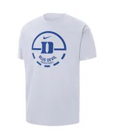 Men's Nike White Duke Blue Devils Free Throw Basketball T-shirt