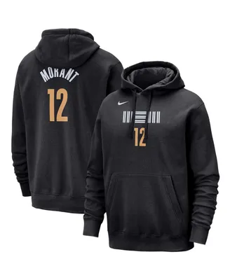 Men's Nike Ja Morant Black Memphis Grizzlies 2023/24 City Edition Name and Number Pullover Hoodie