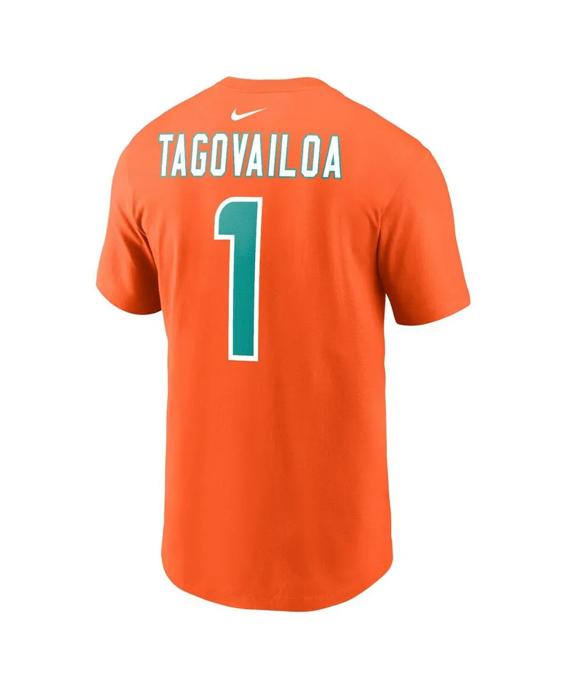 Men's Nike Tua Tagovailoa Miami Dolphins Player Name and Number T-shirt