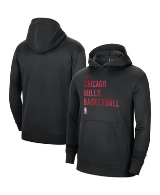 Men's and Women's Nike Black Chicago Bulls 2023/24 Performance Spotlight On-Court Practice Pullover Hoodie