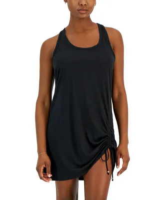 Miken Women's Ruched Racerback Cover-Up, Created for Macy's