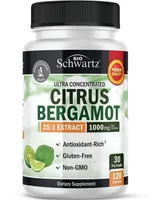 Citrus Bergamot Extract 1000mg - Ultra 25:1 Extract, Enhanced Absorption - Gluten-Free Non-gmo