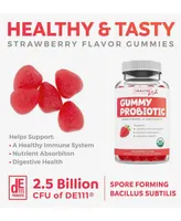 Healths Harmony Kids Probiotic Gummies, Strawberry Flavor Probiotic Gummies for Digestion & Immune Support, Health's Harmony, 30ct