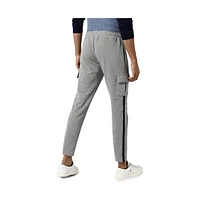 Campus Sutra Men's Light Grey Side Casual Joggers