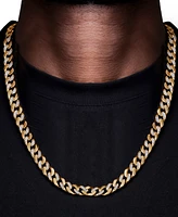 Men's Diamond Cuban Link 24" Chain Necklace (1 ct. t.w.) Sterling Silver or 14k Gold-plated