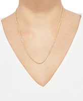 Rope Link 20" Chain Necklace in 14k Gold