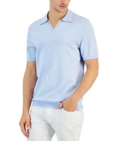 Alfani Men's Short Sleeve Open-Collar Polo Sweater, Created for Macy's