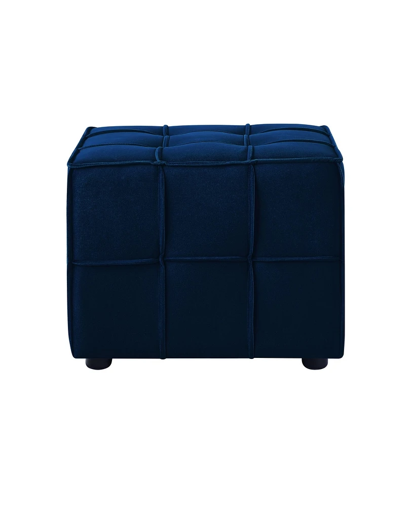 Loft Lyfe Nitudra Velvet Cube Ottoman