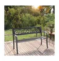 Patio Bench 49.2" Steel