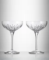 Waterford Lismore Essence Champagne Saucer 9.5oz, Set of 2
