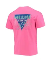 Men's Pink Miami Hurricanes Vice 305 Image One T-shirt